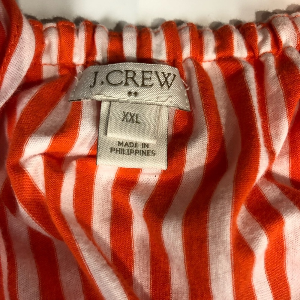 Women J Crew off shoulder stripped tank top , XXL - Picture 6 of 7